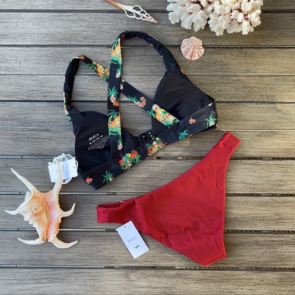 🌴🔆RVCA- WILD THING FADE OUT BIKINI SET🔆🌴 - Picture 11 of 14